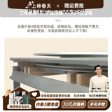 上林春天 岩板餐桌 实木餐桌椅组合现代简约伸缩折叠圆桌吃饭桌子餐厅家具 升级双导轨更耐用（升级用） 1.35m 一桌六椅