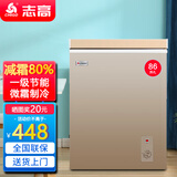 志高（CHIGO）小冰柜家用冷冻小型一级节能省电迷你卧式冷藏保鲜储母乳冷柜 【一级能效 全国联保】 86L 金微霜款