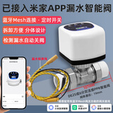 艾联已接入米家app分体式智能阀门漏水自动关阀蓝牙mesh小爱声控开关 DE25PPR双活接智能阀+漏水感应绳
