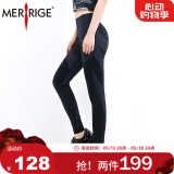 MERRIGE美人计新款提拉迷塑纤塑裤高腰提臀普拉提裤 经典雅黑 2XL (建议体重55KG_65KG)