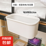 床头置物架床边挂篮学生宿舍置物架寝室上铺床上收纳盒化妆品整理 全包围挂篮-奶茶灰 1层