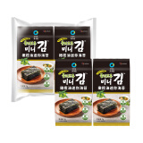 清净园橄榄油迷你海苔原味8包装 即食儿童零食紫菜片烤海苔寿司海苔12g