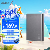 小盘(XDISK)USB3.0移动硬盘1TB 双盘备份 X系列2.5英寸 太空灰 高端金属外观 高速便携 稳定耐用