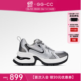 GG-CC【明星同款】月落星河银色厚底老爹鞋女2023秋季新款G23X4317 银黑色 36