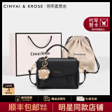 CinvaiKrose官网剑桥包包女包2025年新款斜挎包女士单肩小方包手提包生日礼物 CK女包-黑色【送妈妈实用走心】