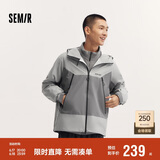 森马（Semir）冲锋衣外套男秋户外风三防情侣上衣109524108201