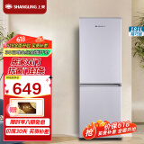 上菱 181升双门冰箱 低温补偿 节能低音 持久锁冷保鲜 冷藏冷冻小型家用两门电冰箱 BBM181L（铂银）