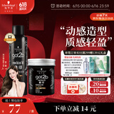 施华蔻（Schwarzkopf）got2b酷印套装(发胶250ml+发蜡100g)定型蓬松喷雾发蜡发泥