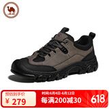 骆驼牌 运动鞋男休闲户外徒步登山鞋抓地厚底减震 P14A379617 深灰 40 