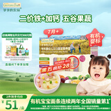 爷爷的农场婴幼儿有机五谷蔬菜面210g  婴儿辅食面儿童宝宝面条早餐7月+