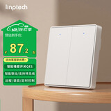 领普科技智能墙壁开关QE1 远程语音控制 已接入米家APP 单火双键白