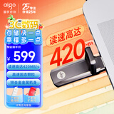 爱国者（aigo）1TB USB3.2 超极速固态U盘 U391 金属U盘 读速420MB/s 速度狂飙移动固态硬盘