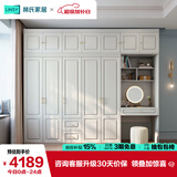 林氏家居衣柜衣帽间储物柜JO12D【白色】12D-E衣柜+边柜+顶柜*3+妆镜+妆凳