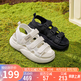 骆驼（CAMEL）运动凉鞋女舒适透气增高厚底休闲凉鞋 L25M577011 黑色 37 