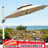 藤朝家具（Teng chao jia ju）藤朝户外遮阳伞庭院伞大太阳伞罗马伞室外露台花园摆摊户外伞 升级特价款|圆3米+300斤水箱