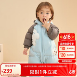 巴拉巴拉童婴儿连体羽绒服连体衣宝宝衣服冬哈衣爬服208424120202