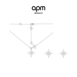 APM Monacobaby双流星项链+六芒星耳钉简约礼盒套装生日礼物送女友