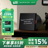 MORRORART【国家补贴】  M2桌面歌词智能蓝牙音箱黑胶唱片造型家用HiFi桌面电脑音响智能家居生日情人节礼物 M2（黑胶唱片）-黑色