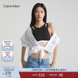 Calvin Klein内衣【520礼物摩登引力带】女士ck无钢圈背心一体式文胸QF7200AD UB1-太空黑 M