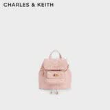 CHARLES&KEITH经典菱格大容量双肩包背包学生书包包女包生日礼物CK2-60151400