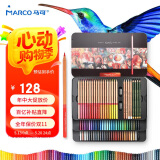 【超级爆款】马可（MARCO）彩铅80色油性彩色铅笔绘画套装专业美术设计手绘专用铁盒装送礼礼物雷诺阿系列