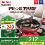 特福（Tefal）平底锅家用牛排不粘煎锅少油烟有钛煎饼锅电磁炉燃气灶通用28cm