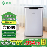 新颐【国家补贴】小白1.0空气净化机器除甲醛pm2.5灰尘二手烟异味雾霾细菌过敏源家商用办公室卧室内 星光银