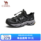 骆驼（CAMEL）户外沙滩透气包头溯溪涉水运动休闲凉鞋男 G15M307018 夜黑色 40