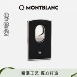 万宝龙MONTBLANC匠心系列牛皮黑色硬壳名片夹116390 男士礼物