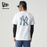 NEW ERA纽亦华MLB短袖T恤男女情侣秋季运动NY时尚休闲重磅上衣13546477-S