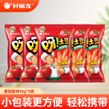 好丽友（orion） 呀土豆多口味薯片薯条膨化办公室休闲零食品小吃儿童零食 【5袋】番茄酱味40g