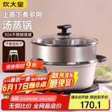 炊大皇 汤锅易洁不粘锅煲汤炖煮熬粥汤奶锅24cm 电磁炉通用 缤纷B50229
