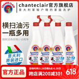 CHANTECLAIR大公鸡管家意大利原装进口 油污清洁剂 油烟机清洗剂厨房重油污净 组合套装（2瓶正装+2瓶补充装）