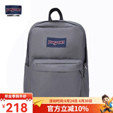 JANSPORT杰斯伯书包轻便双肩包男女旅行包简约背包电脑包学生校园 4QUT7H6雾灰-侧边袋