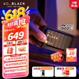 西部数据（WD）1TB移动固态硬盘900MB/s D30 PSSD高速NVMe外接手机电脑mac笔记本PS5游戏Xbox外置存储Type-c