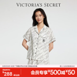 维多利亚的秘密（Victoria's Secret）杨幂田曦薇同款 春季宅度假天丝绵柔印花睡衣家居服套装女不易皱