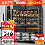 溢彩年华 1.2米重型货架家用仓储物架多功能收纳架落地架子家用置物架2608