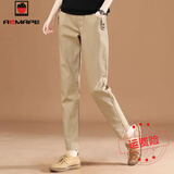 AEMAPE休闲裤女2025新款春夏秋女装哈伦裤韩版宽松时尚显瘦百搭裤子洋气 MX-13-5023_卡其色  常规 L _105-120斤
