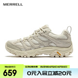 迈乐（Merrell）官方店男女款户外登山徒步鞋减震MOAB 3迈越者轻量防滑耐磨透气 J038148淡米黄（女） 上新 37