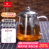 heisou 电陶炉煮茶壶耐高温过滤玻璃烧水壶围炉煮茶家用茶壶650ml KC551