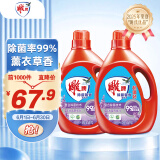 雕牌 除菌馨香洗衣液 薰衣草香 3.5kg*2瓶 除菌率99%(新老包装随机发