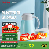 SIMELO施美乐保温壶大容量家用办公304不锈钢暖壶热水壶 2.0L平安蓝色