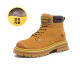 骆驼（CAMEL）山丘经典大黄靴户外工装马丁靴 L23W076065M 土黄（毛里） 40