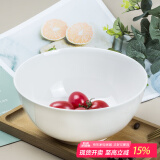 斯凯绨（Sky Top）面碗陶瓷米饭碗骨瓷汤碗纯白家用酒店餐具6英寸奥碗4件套装