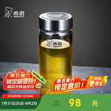 希诺玻璃杯单层加厚大容量家用办公泡茶杯子男车载水杯XN-6017L 530mL