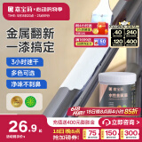 嘉宝莉（CARPOLY）水性金属漆防腐防锈漆改色漆铁门翻新漆栏杆不锈钢石膏板油漆涂料 白色【防锈漆|净味速干】 1KG刷4-5平米(送工具)