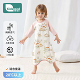 柯斯德尼（kidsneed）婴儿衣服连体衣夏季薄款7分袖纯棉新生儿哈衣爬服宝宝睡袋 100码