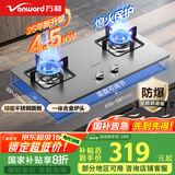 万和（Vanward）国家补贴20% 液化气燃气灶具不锈钢煤气炉双灶嵌入式4.5kW家用猛火一级能效家电以旧换新 B6B338XW