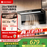 优盟（UM）油烟机家用顶侧双吸抽油烟机大吸力智能变频厨房脱排免拆自清洗侧顶吸 家电国家补贴以旧换新B02