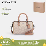蔻驰（COACH）【品牌直供】女士ROWAN迷你手提单肩斜挎包波士顿包人造革